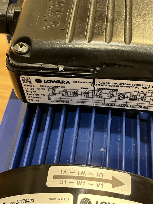 Lowara CIE706/3/D Centrifugal Pump Single Propeller Pump 2 Pole 220-230V380-400V