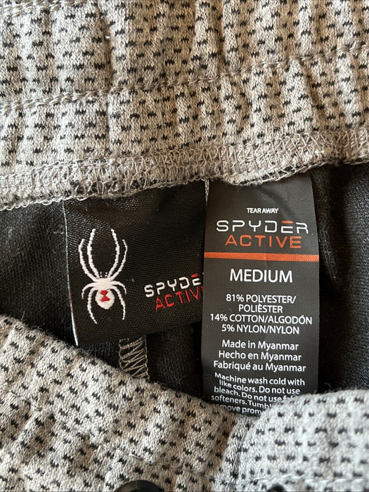 Spyder Active Men's Tapered Joggers Gray Size Medium Black Spyder Logo