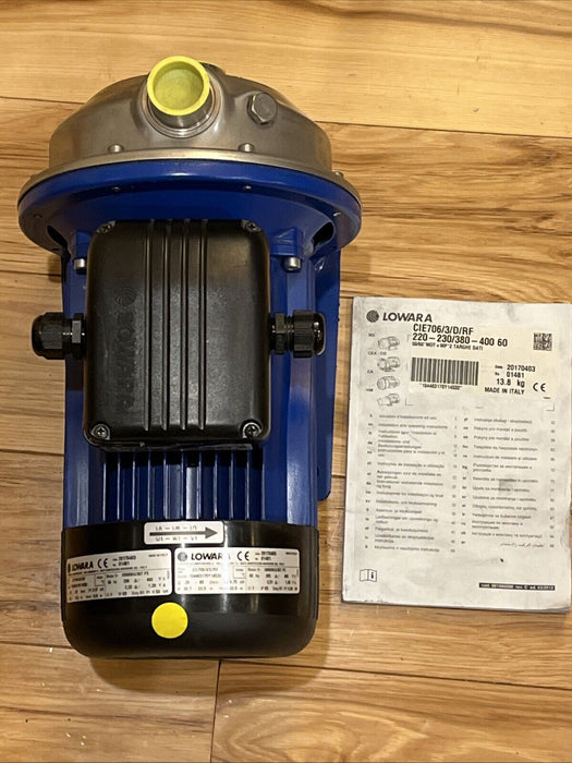 Lowara CIE706/3/D Centrifugal Pump Single Propeller Pump 2 Pole 220-230V380-400V