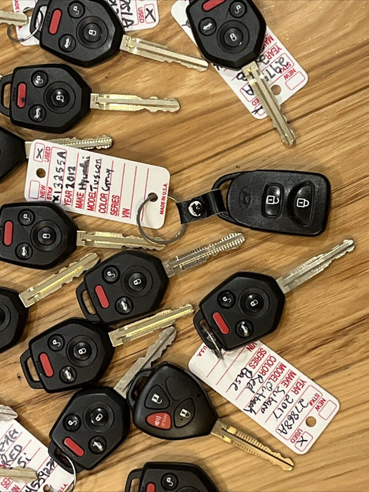 KEY FOB LOT Of 26 CAR REMOTES FOBS Subaru KIA Dodge Ram Toyota Hyundai