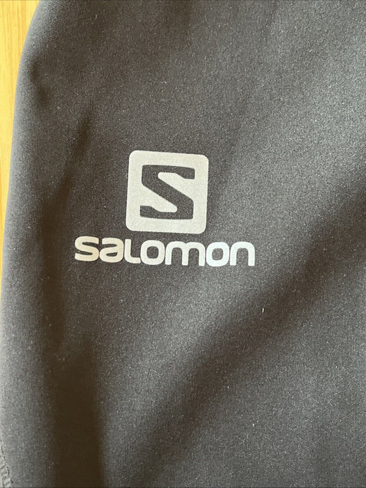 Salomon Advanced Skin Pants Women's Medium Black Pull On Ankle Zips Pull On