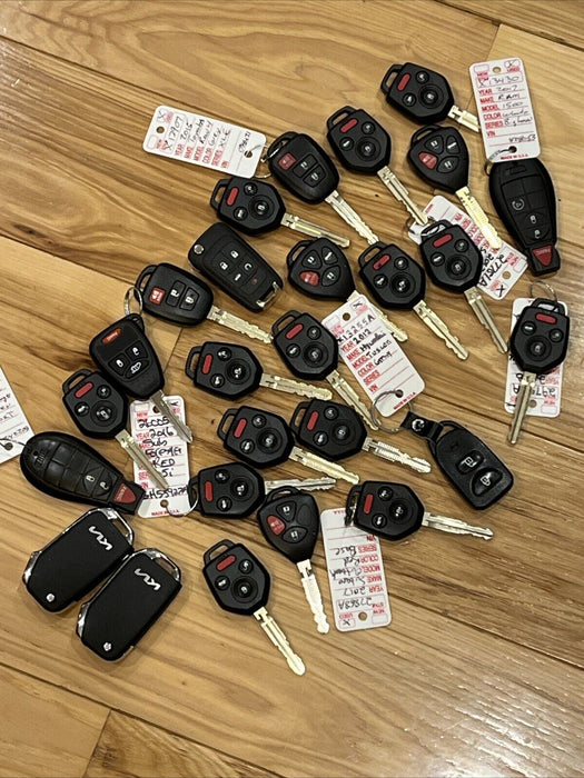 KEY FOB LOT Of 26 CAR REMOTES FOBS Subaru KIA Dodge Ram Toyota Hyundai