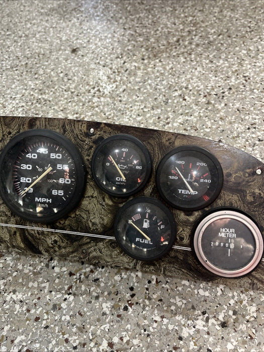 Caravelle Complete Boat gauge gauges dash panel 90’s Wood grain