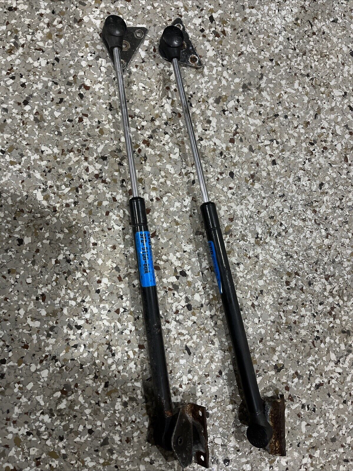 Spring Support Rods Pair of Gas Spring Strut Rods SPD-5150-80A With Brackets — Midwest Boat ...