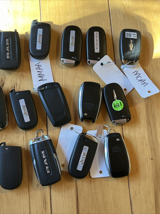 KEY FOB LOT Of 20 CAR REMOTES FOBS Subaru Jeep Dodge Ram BMW Mazda Land Rover