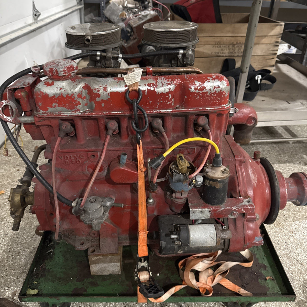 Volvo Penta Marine Engine Dual Carburetor 4 Cylinder AQ B20 171 151 14 volvo-penta-marine-engine-dual-carburetor-4-cylinder-aq-b20-171-151-14