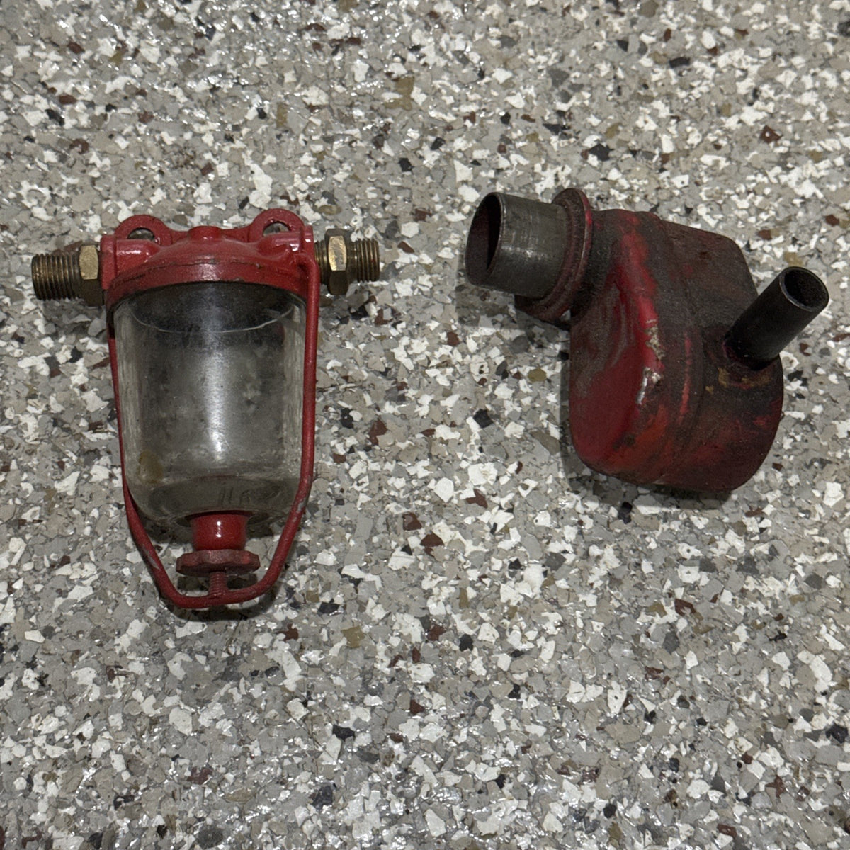 Volvo Penta AQ125 Glass Fuel Filter & Oil Trap PCV Vent Dual Carb ...