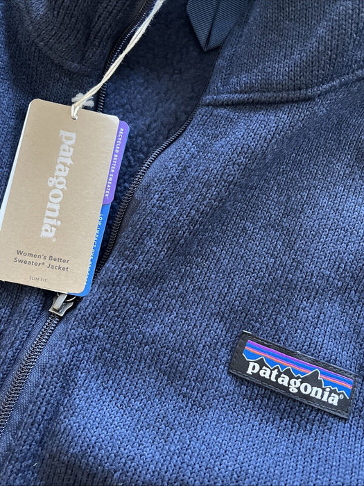 Women Patagonia Better Sweater Fleece Jacket  Full Zip Sz XL Slim Fit Subaru NWT