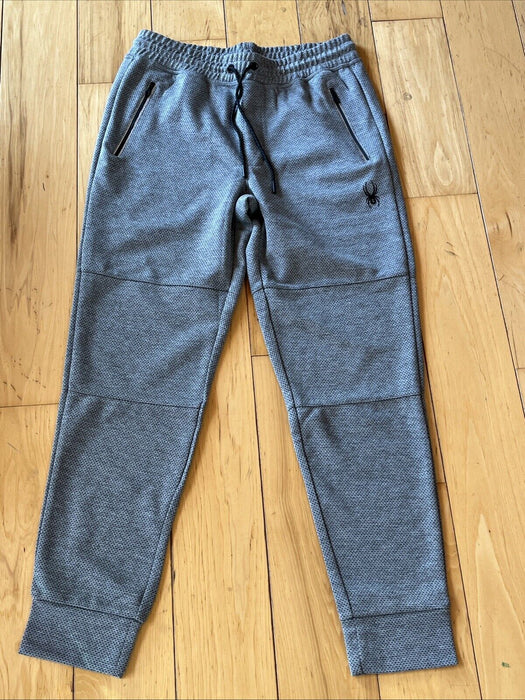 Spyder Active Men's Tapered Joggers Gray Size Medium Black Spyder Logo