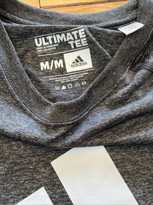 Lot of 2 T-Shirts Adidas Mens Medium Blue Grey Short Sleeve Athletic