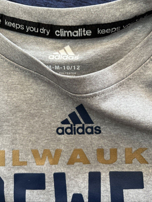 Lot of Milwaukee Brewers T-Shirts Adidas Youth L 14-16 M 10-12 MLB