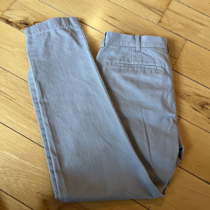 J. Crew Driggs Pants Mens 31x30 Chino Flat Front Slash Pocket Casual Grey