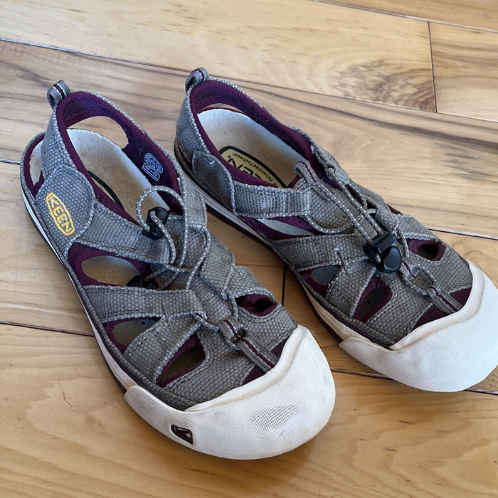 Keen Coronado Sandals Shoes Womens 9 Brown Plum Shoes Canvas 39.5 EU