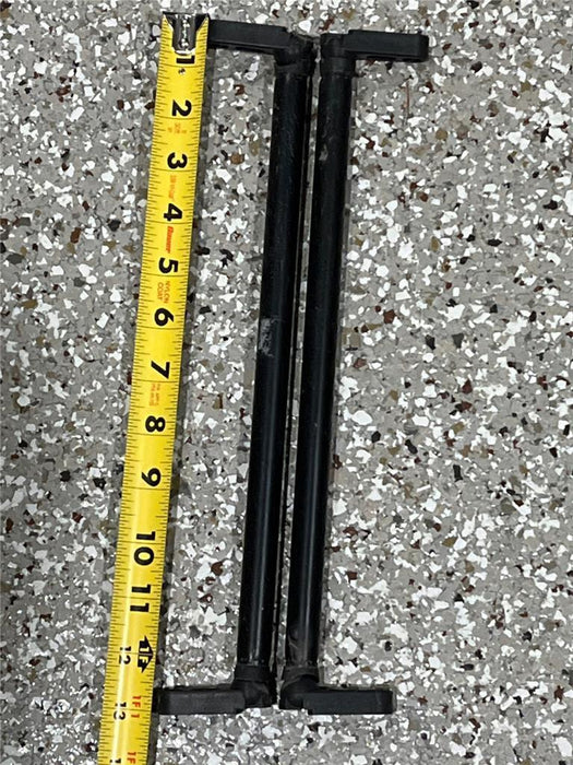 Pair of Black Marine Boat Windshield Supports Rods Braces Brackets 13"