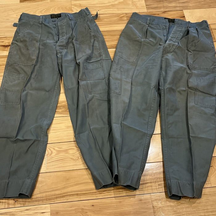 USAF Air Force Trousers Pants Sateen Sage Green AF Shade 509 MIL-T-4335-C 32x28