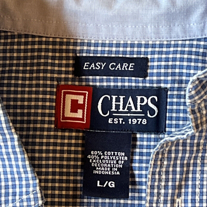 *Lot of 2 L Shirts* S/S Men's Chaps Ralph Lauren Lands End Large