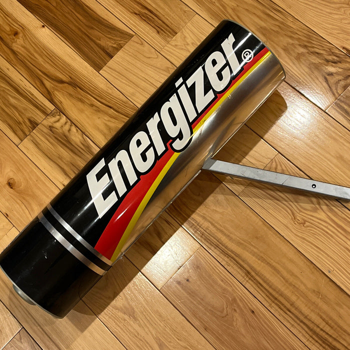 Energizer Battery Plastic Store Stand Up Display 26” Long