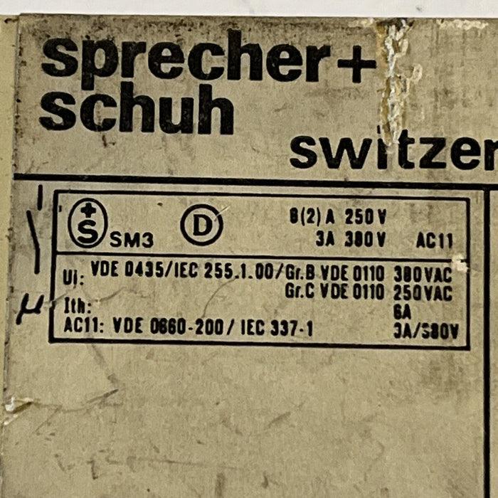 SPRECHER+SCHUH KOP 101-D ELECTRONIC TIMING RELAY 713