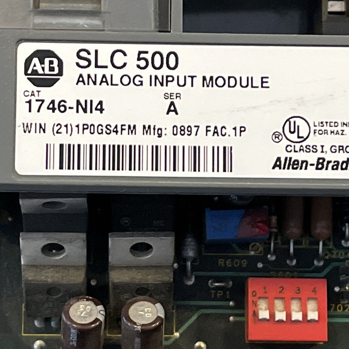 ALLEN BRADLEY 1746-NI4 Ser A SLC 500 ANALOG INPUT MODULE