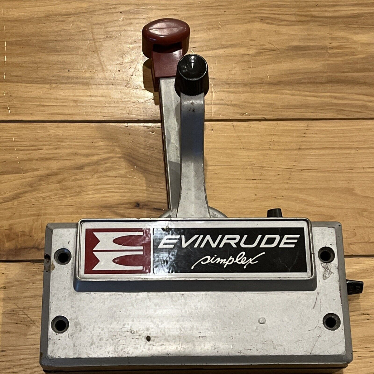 Simplux Remote Control OMC Evinrude Simplex 2-Lever Side Mount Remote Control Throttle Shift ...