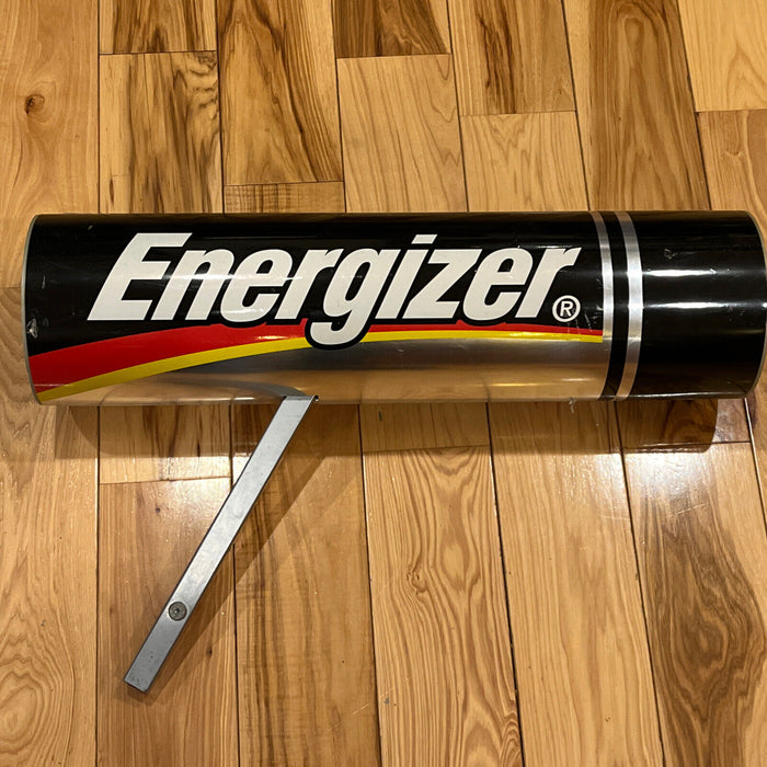 Energizer Battery Plastic Store Stand Up Display 26” Long