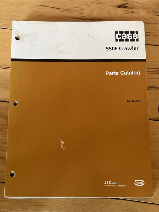 Case 550E Crawler Tractor Parts Manual Catalog BUR 8-7830 1991