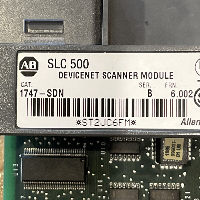 ALLEN BRADLEY 1747-SDN /B DEVICENET SCANNER MODULE FRN 6.002