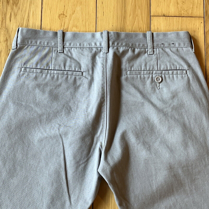 J. Crew Driggs Pants Mens 31x30 Chino Flat Front Slash Pocket Casual Grey