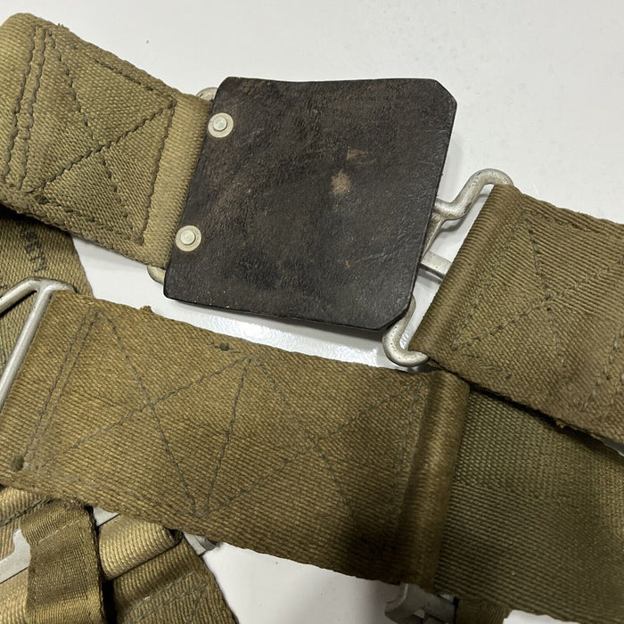 Vintage 1945 Original U.S. Navy Aircraft 3” Safety Lap Seat Belt Hot Rat Rod