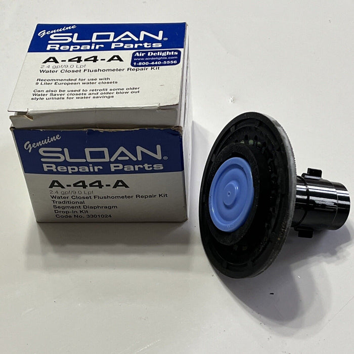 Sloan Water Closet Flushometer Repair Kit  Black A44A A-44-A 2.4 gpf/9.0 Lpf