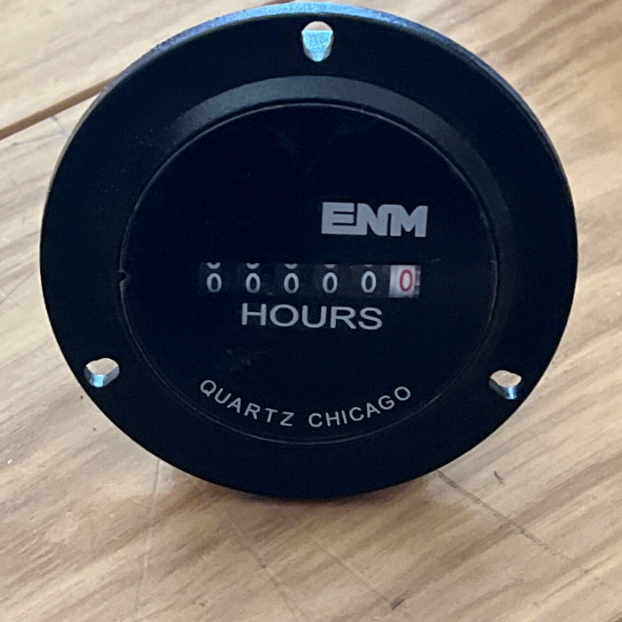 ENM T50B52 Hour Meter Electrical 3-Hole Flange