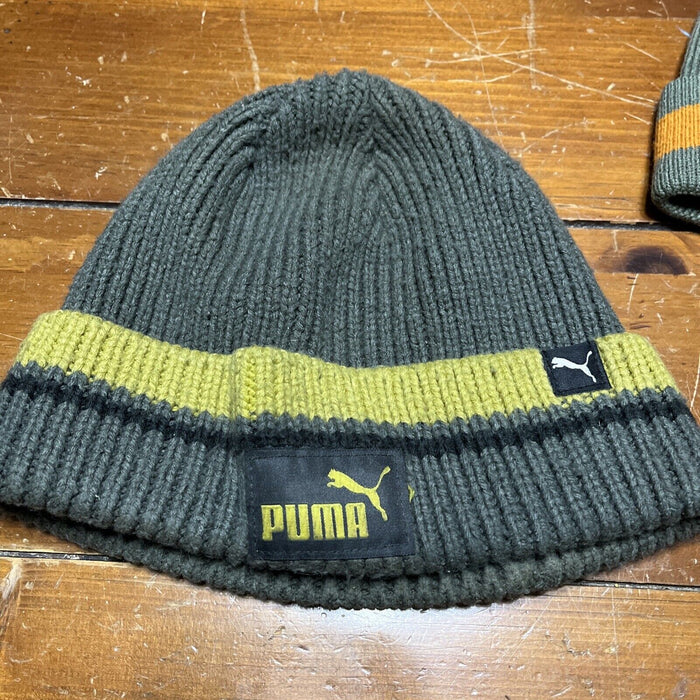 PUMA North Face Lot of 3 Beanie Hat Logo One Size Knit Cap