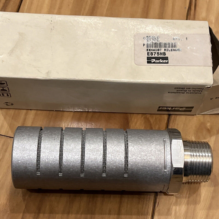 New Parker Shrader Bellows ES75MB Exhaust Silencer- New DT 1307 250 PSI Max