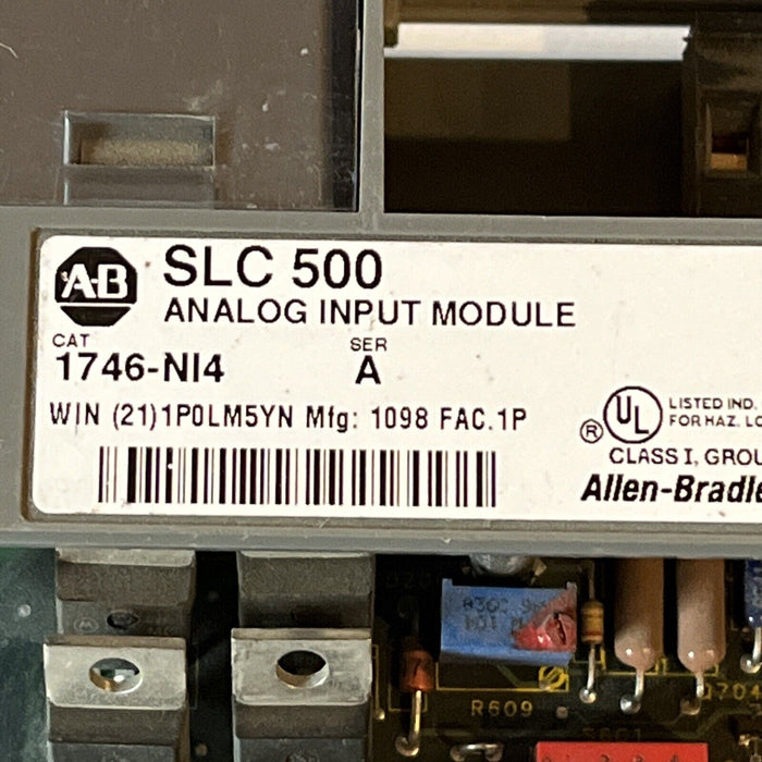 ALLEN BRADLEY 1746-NI4 1746-N14 Ser A SLC 500 ANALOG INPUT MODULE