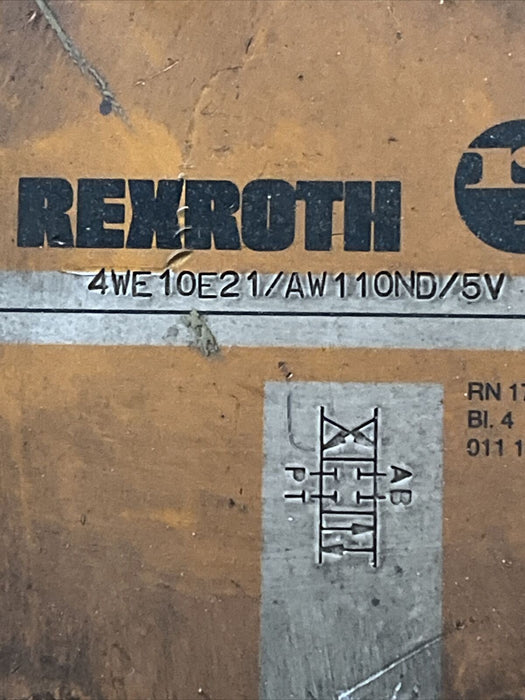 Rexroth Directional Control Valve 4WE10D21/AW110ND/5V Hydro Norma WH70-0-A