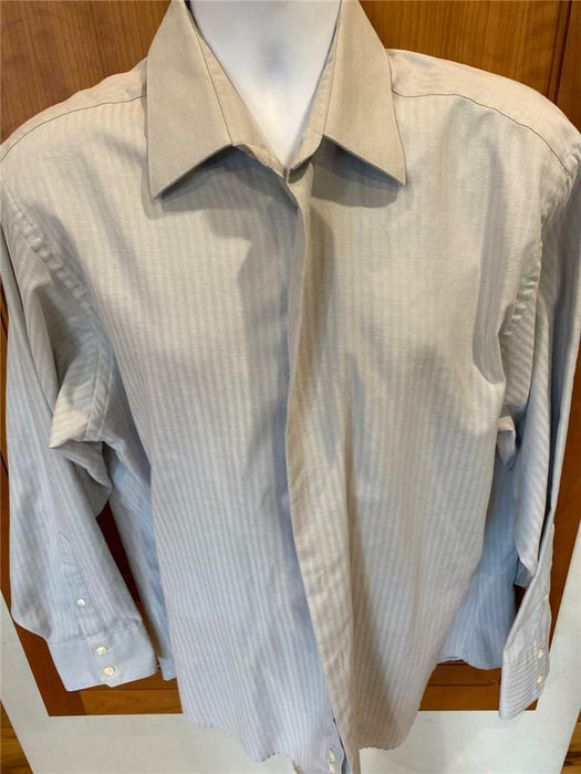 Mens Geoffrey Beene XL Extra Large Casual Dress Shirt Fitted 17.5 34/35