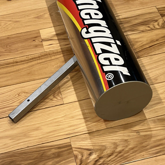 Energizer Battery Plastic Store Stand Up Display 26” Long