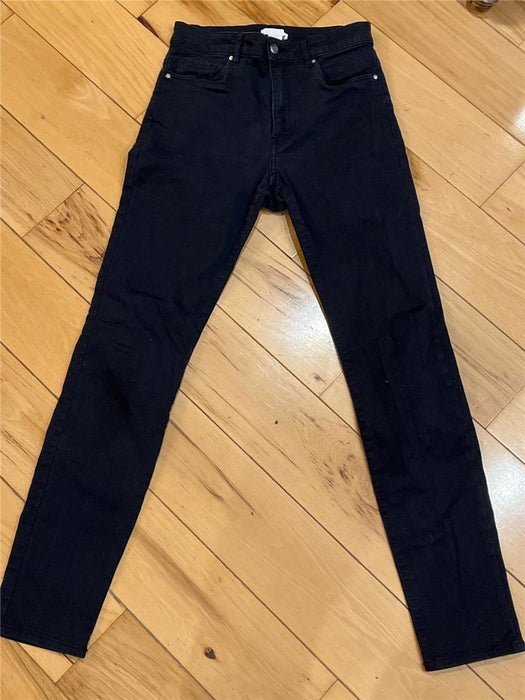 Womens H&M 6 Black Jeans Cotton/Spandex Skinny