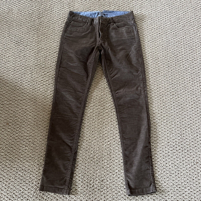 Toad & Co Mocha Brown Slim Corduroy Skinny Pant Size 6 2% Spandex