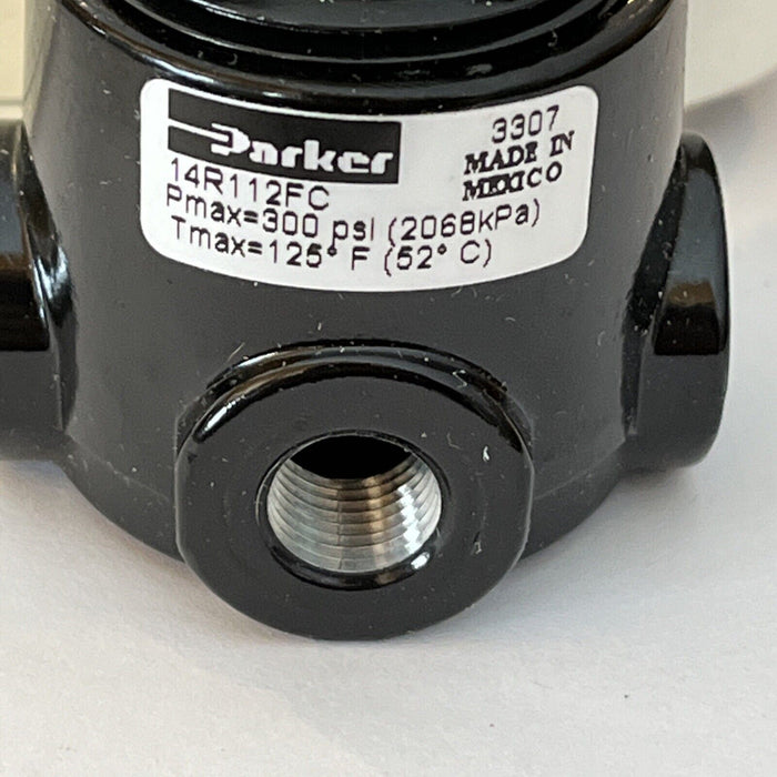 Parker 14R112FC Pressure Regulator 1/4" 300PSI Air