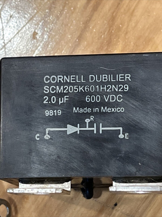 Cornell Dubilier SCM205K601H2N29 2.0 UF 600 VDC 9819