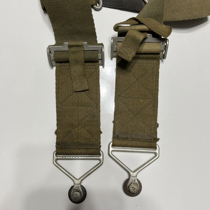 Vintage 1945 Original U.S. Navy Aircraft 3” Safety Lap Seat Belt Hot Rat Rod