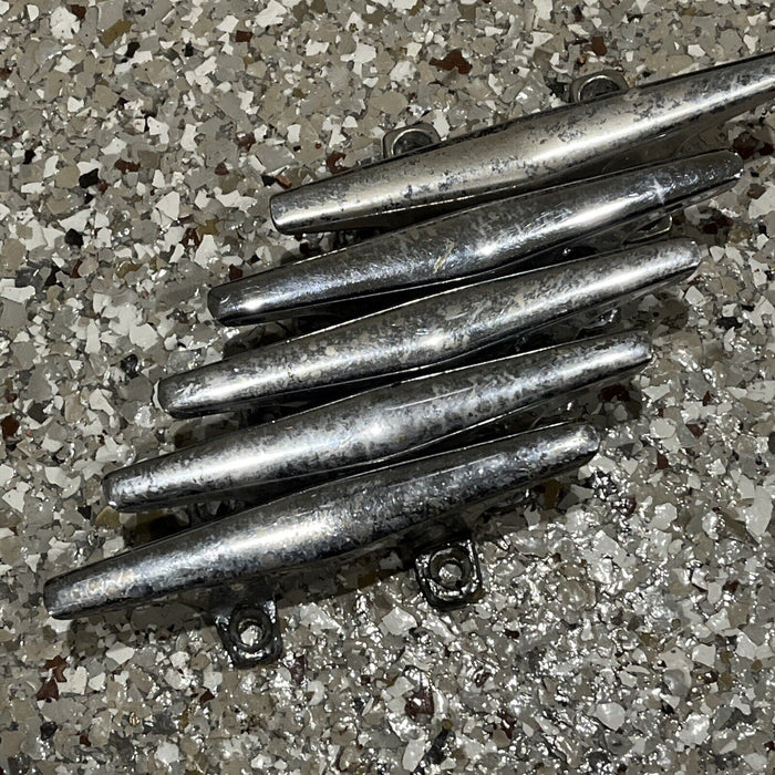 Lot Of 5 Boat Dock Marine 4.5” Chrome Cleats