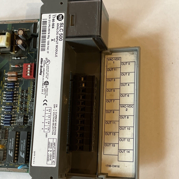 ALLEN BRADLEY 1746-NI4 1746-N14 Ser A SLC 500 ANALOG INPUT MODULE