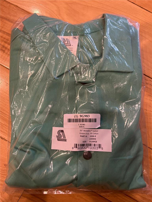 Steiner 1030-2X Weldlite Flame-Resistant Cotton Jacket 30" Green 2XL