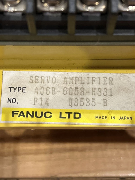 Fanuc  A06B-6058-H331 Servo Amplifier Triple Axis A06B6058H331 - USED