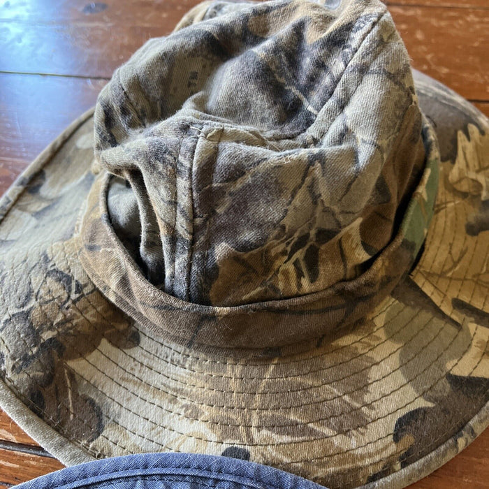 Lot Of 4 Camo Blue Black Hot Weather Jungle Boonie Hats Caps