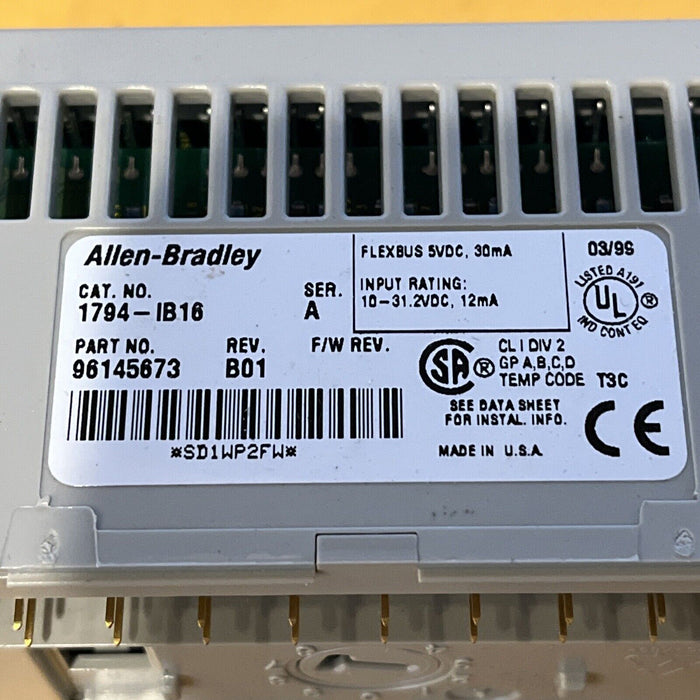 Allen Bradley 1794-IB16 FLEX I/O 24 VDC 16 Sink Input Module
