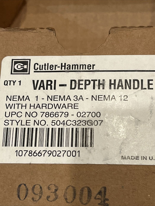 EATON CUTLER HAMMER Vari Depth Circuit Breaker TRIP Handle Mechanism 504C323G07