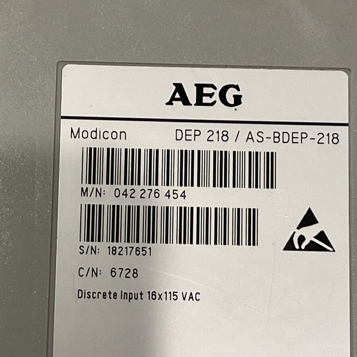 AEG Modicon DEP 218 / AS-BDEP-218 input module 042 276 454